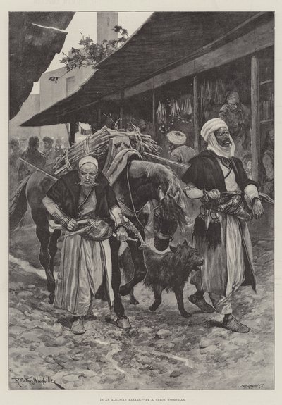 In un bazar albanese da Richard Caton Woodville junior